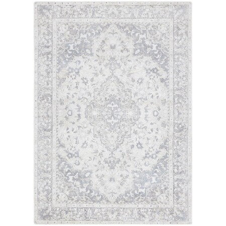 Safavieh 5 x 8 ft. Restoration Vintage Hand Loomed Rectangle Area Rug Grey & Ivory RVT707F-5